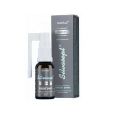 Biolat Everlab uztura bagātinātājs nomierinošs un aizsargājošs aerosols kaklam Silvasept, 20ml 